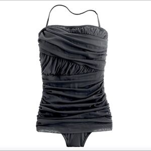 Jcrew bandeau (removable strap) bathing suit
